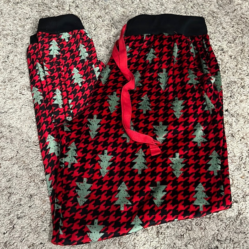 Women’s Fleece Christmas joggers with pockets Large